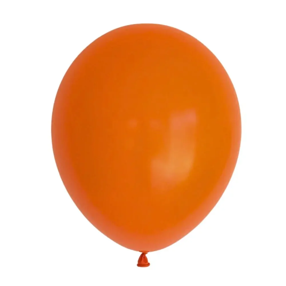 orange latex party balloons