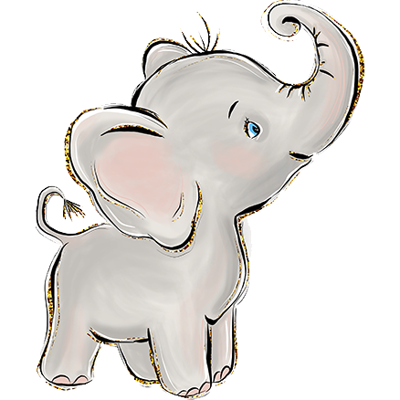 Baby Elephant Printable Cutout