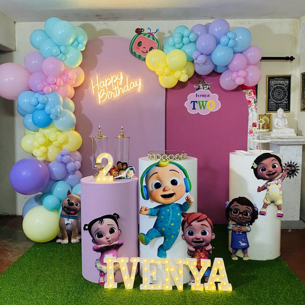 CoComelon Theme 2nd Birthday 9 inch LED