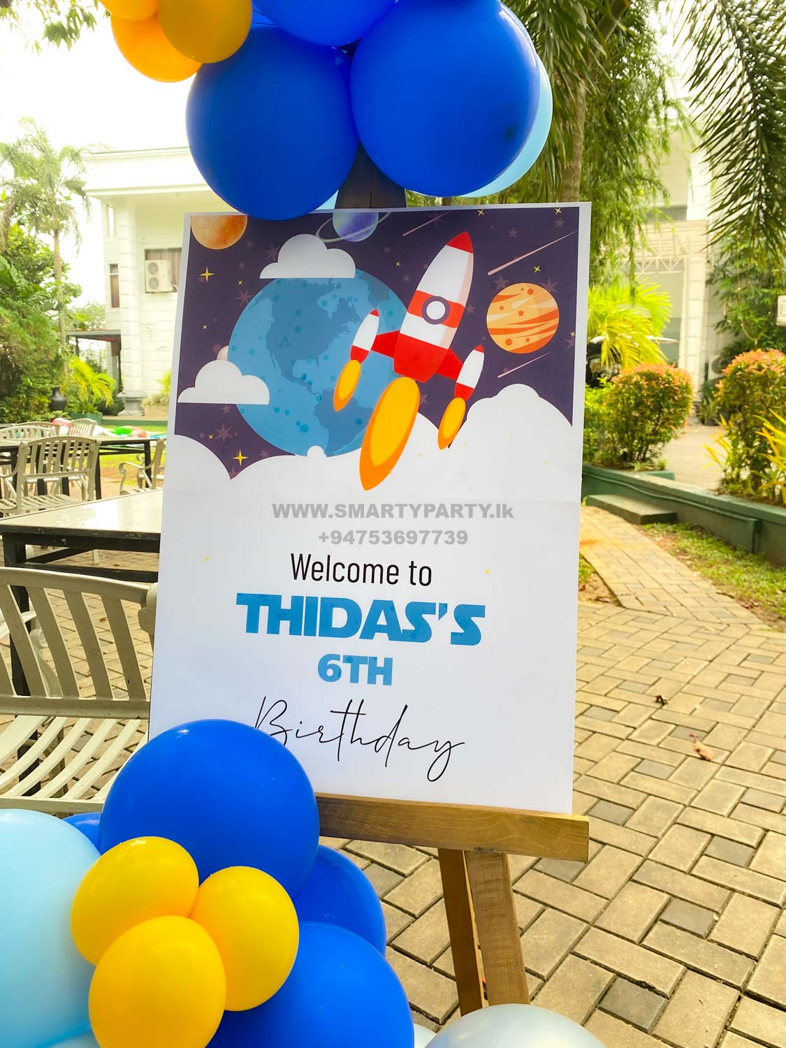 Astronaut Theme 6th Birthday Flex Print - Image 14