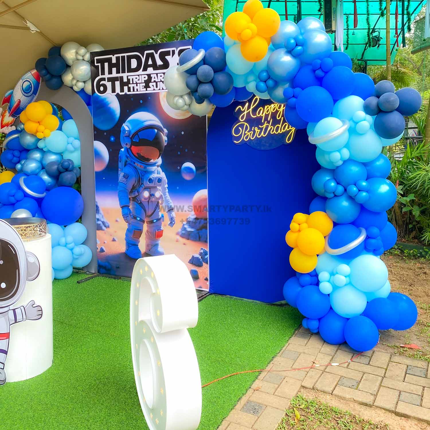 Astronaut Theme 6th Birthday Flex Print - Image 9