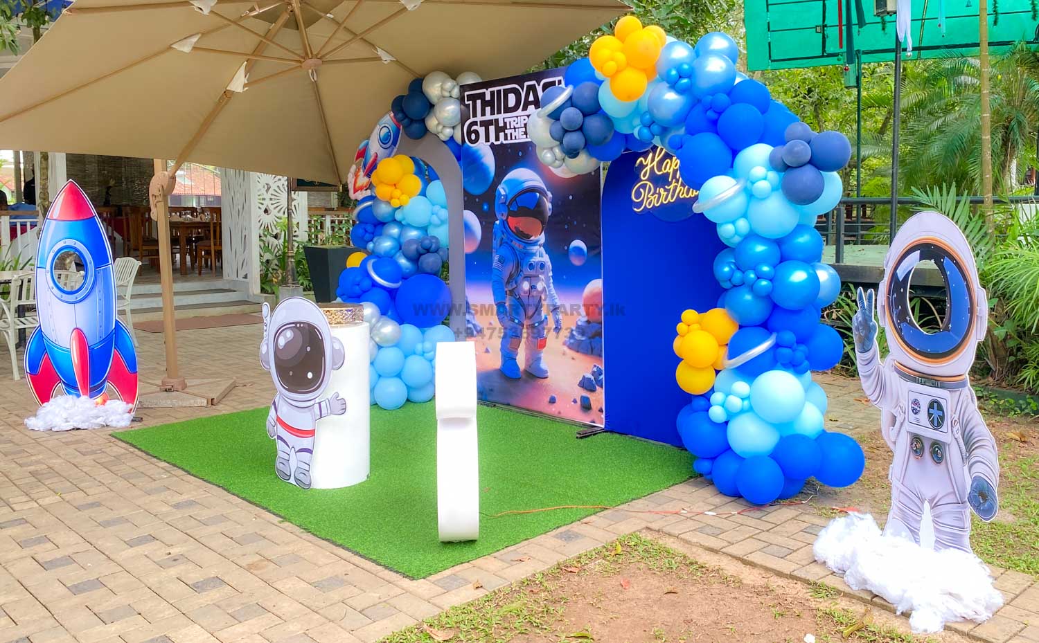 Astronaut Theme 6th Birthday Flex Print - Image 12