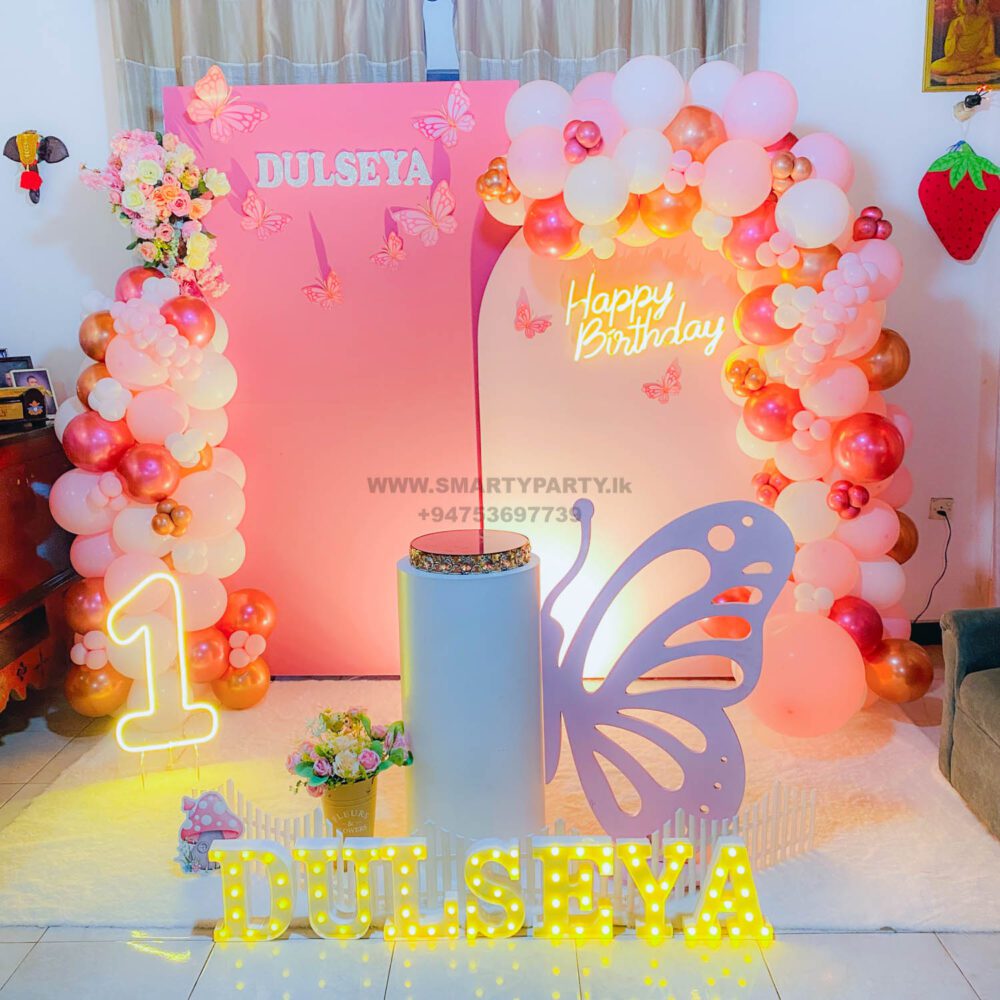 Butterfly Theme 1st Birthday