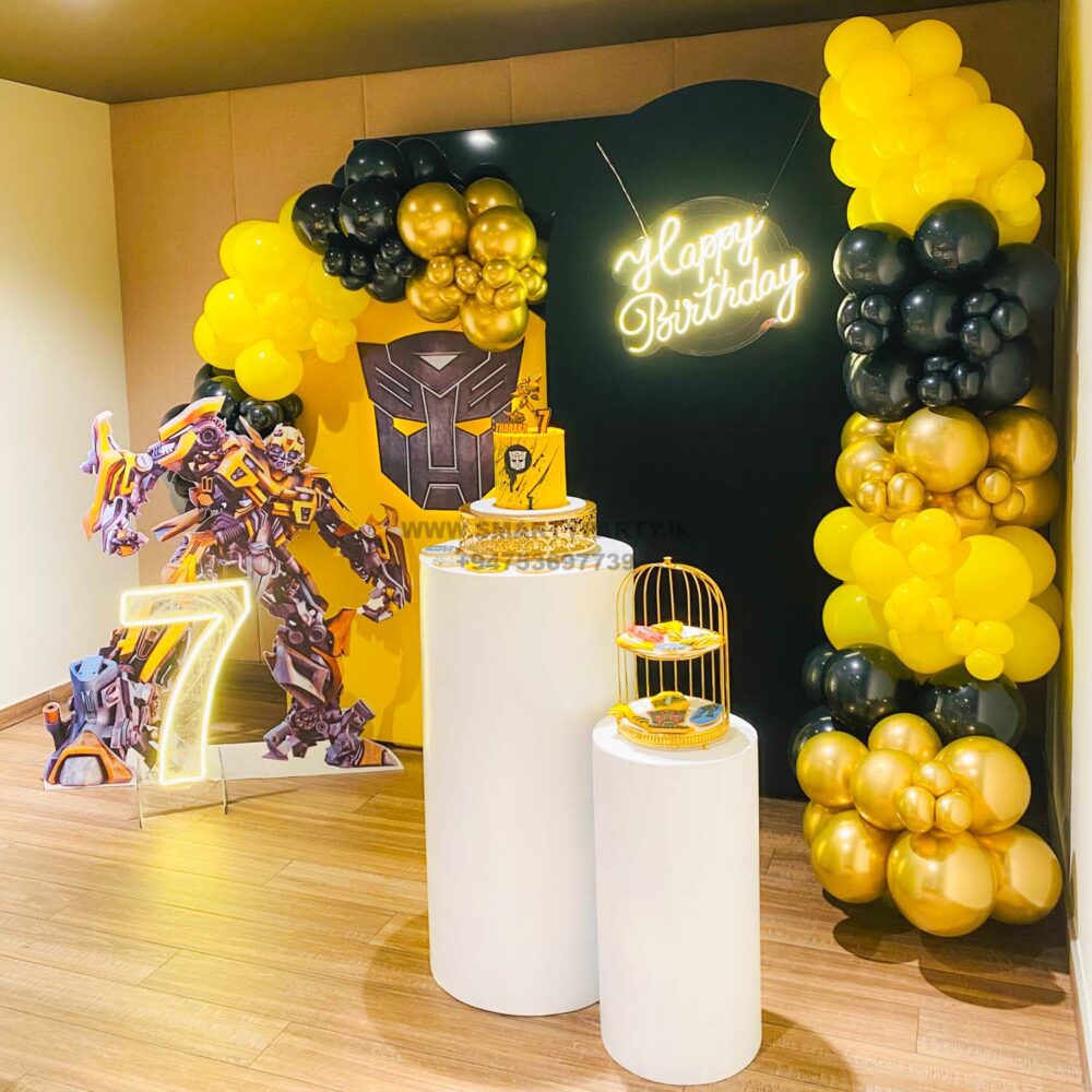 Transformers Theme 7th Birthday Boy