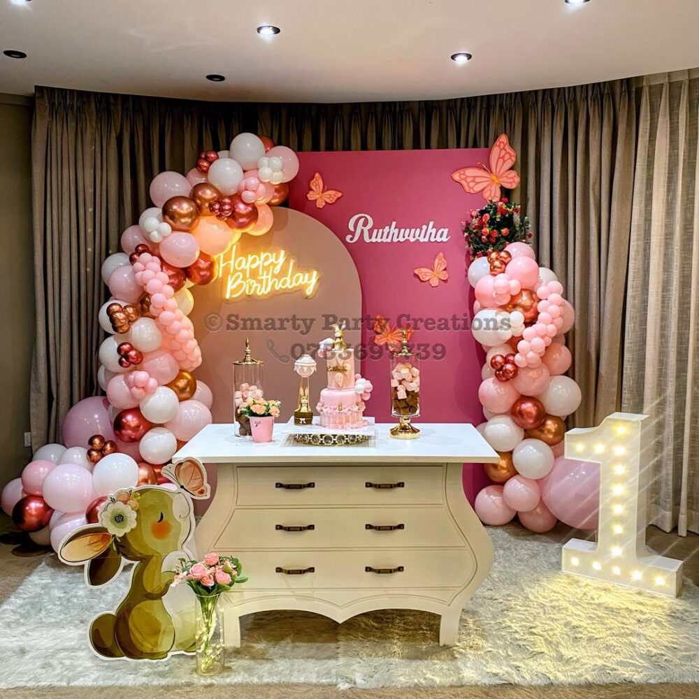 Bunny Theme with vintage table