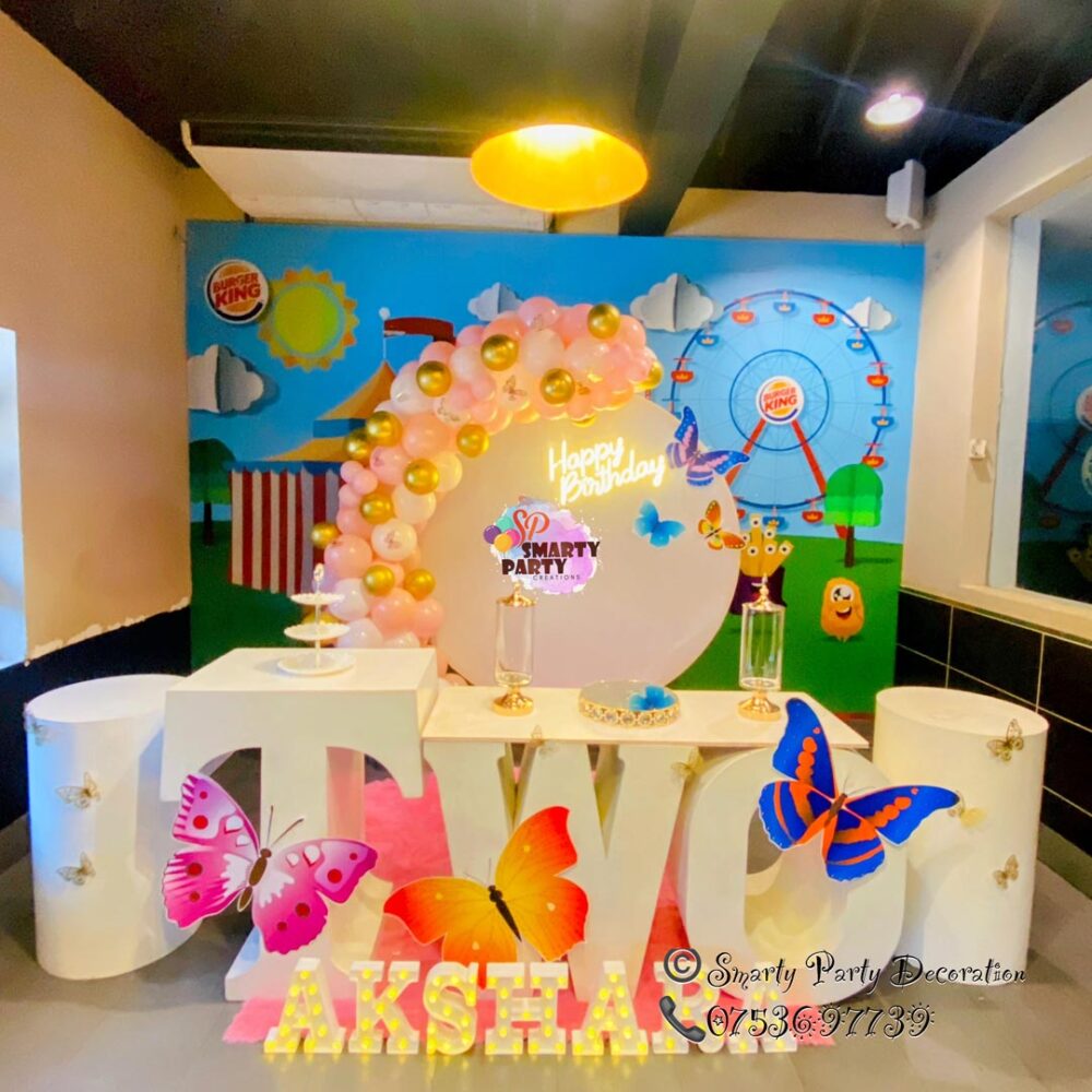 Butterfly Theme 2nd Birthday